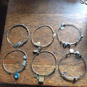 6 Alex and Ani bracelets